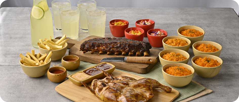 Peri-Peri Charcoal Chicken And Sauce Bar